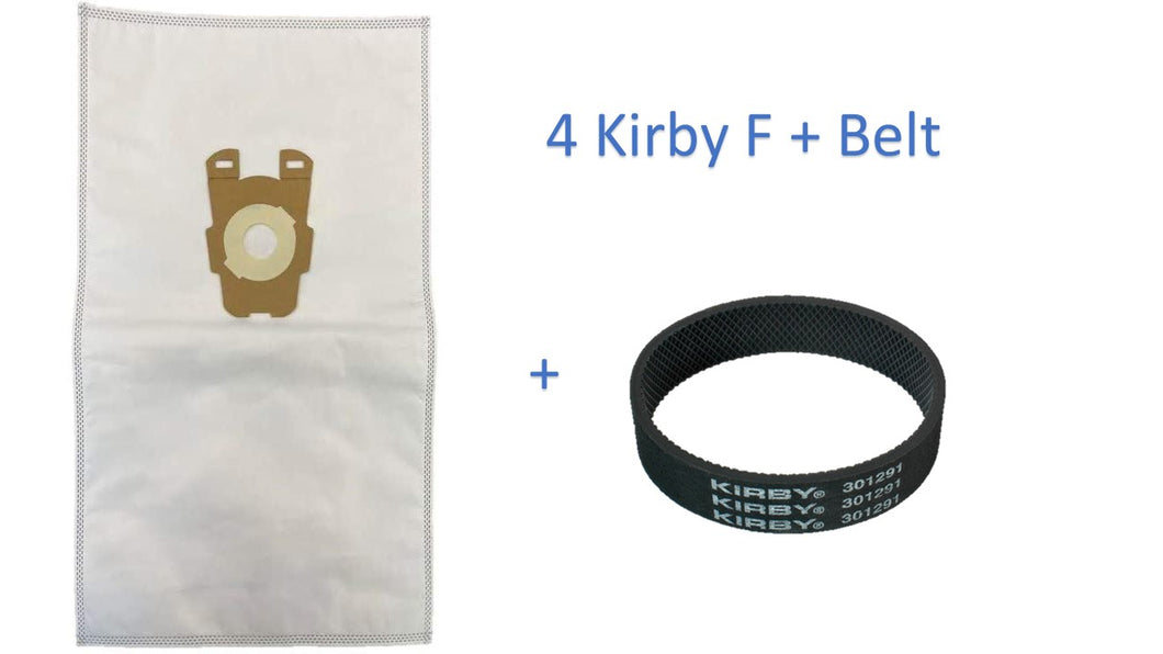 4 Universal Cloth Kirby Vacuum Bags + 1 Belt Kirby Vacuum F , Avalir Sentria