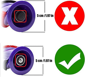 Replacement Brush Roll Compatible with Dyson V10 SV12 Cordless Vacuum Cleaner. Works with 3 Prong Heads with Screw at The end