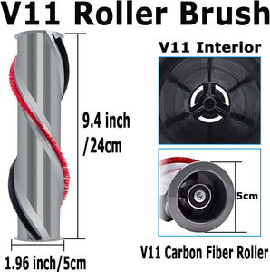 Replacement Roller Brush to Fit Dyson V11 Cordless Vacuum Cleaners. Compares to Part # 970135-01, 970100-05