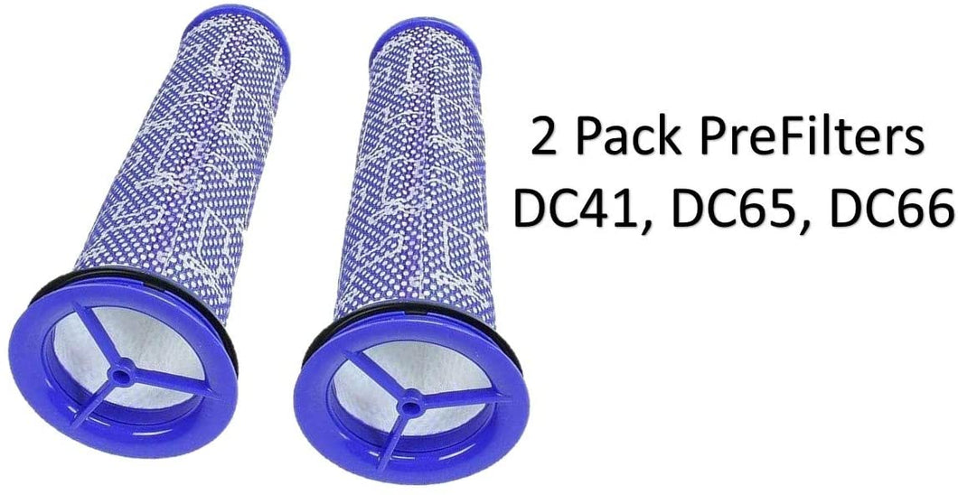 2 Pack Pre Filters Replacement for Dyson DC65 DC66 DC41 Animal, Multi Floor and Ball Vacuums, Compare to Part 920769-01&920640-01