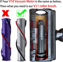 Load image into Gallery viewer, Replacement Brush Roll Compatible with Dyson V10 SV12 Cordless Vacuum Cleaner. Works with 3 Prong Heads with Screw at The end
