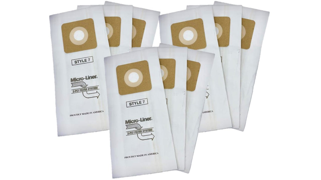 10 Bissell Style 1 & 7 Vacuum Cleaner Bags Micro Filtration. Part #32120