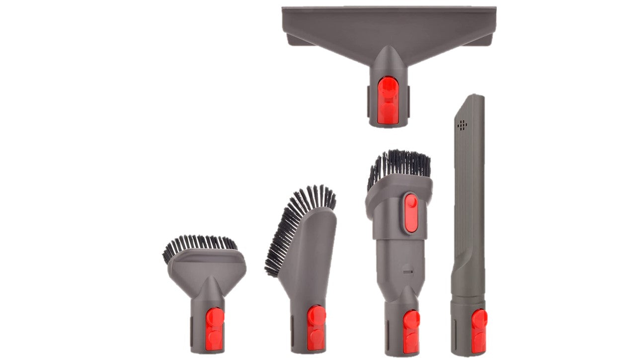 Brush Attachment Kit for Dyson V15 V11 V10 V8 V7,Vacuum Cleaner Accessories  Including Mattress Cleaner,Combination Tool,Crevice Tool,Soft Dusting