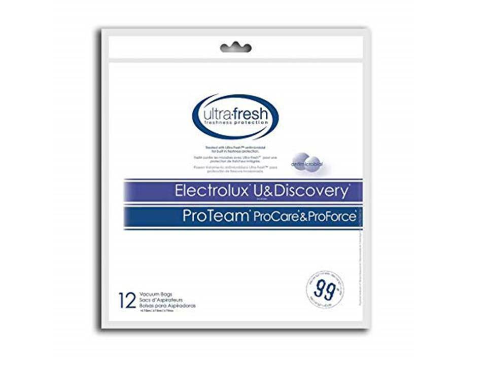 12 Electrolux Style U Upright Vacuum Bags Also Fits Proteam Upright